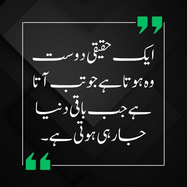 Best urdu quotes on friendship
